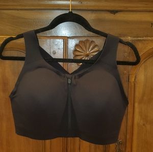 Lululemon Sports Bra, Enlite front-zip size 38DD, black